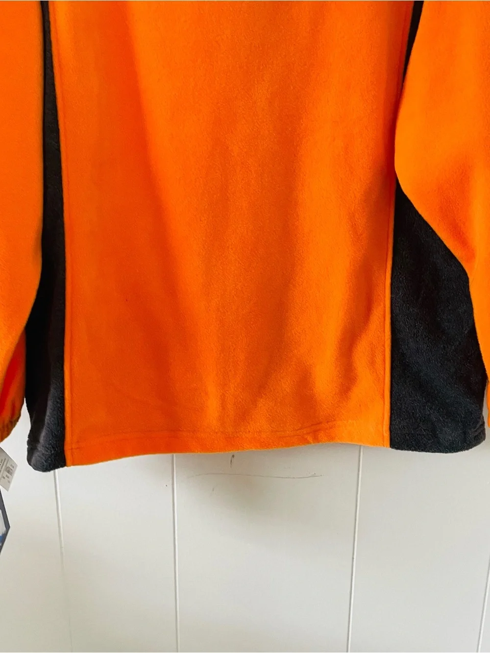Pressbox Orange and Black Zip Fleece Jacket